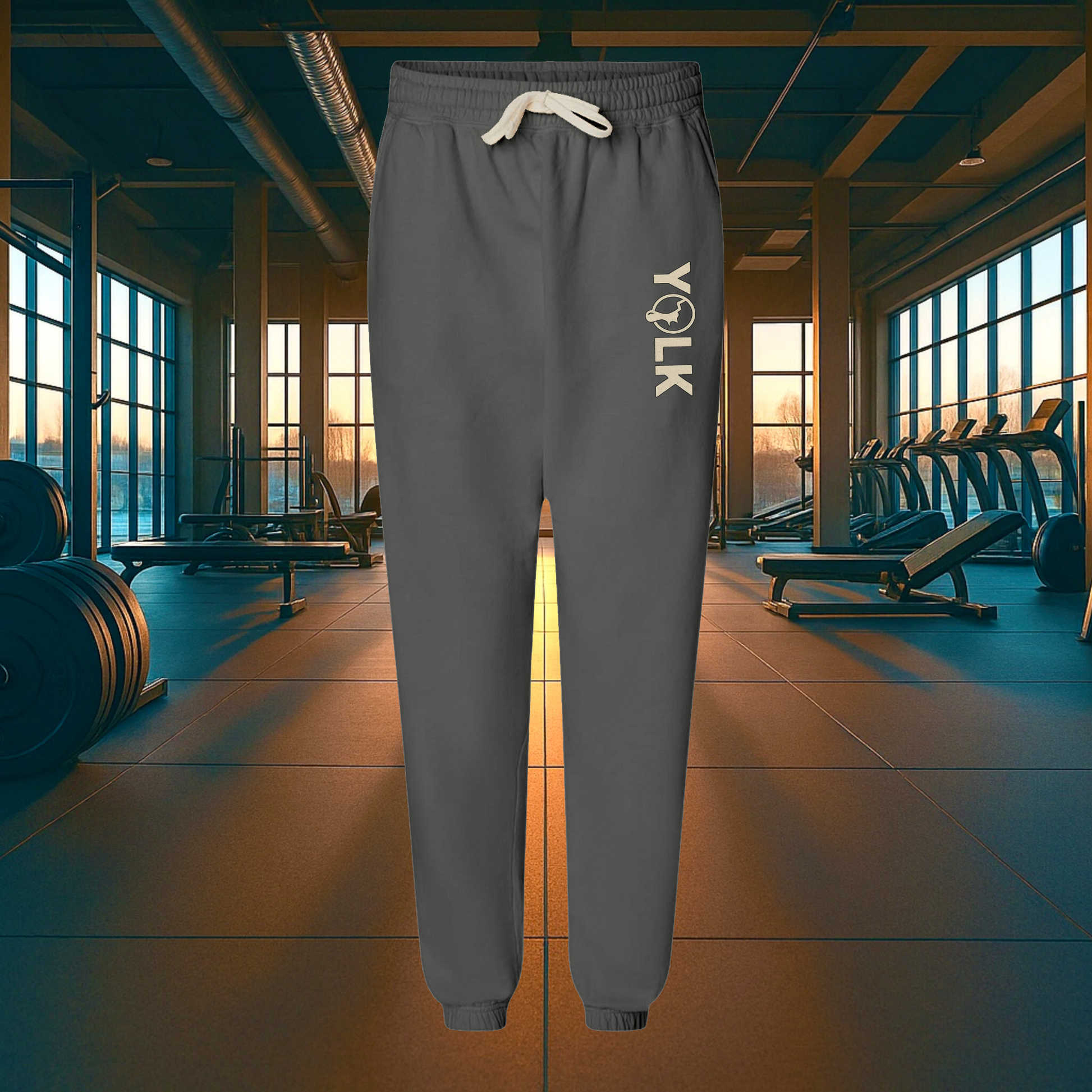 YOLK Relaxed Fit Fleece Sweatpants